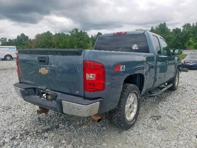 2GCEK19J481250763 - 2008 CHEVROLET SILVERADO BLUE photo 4