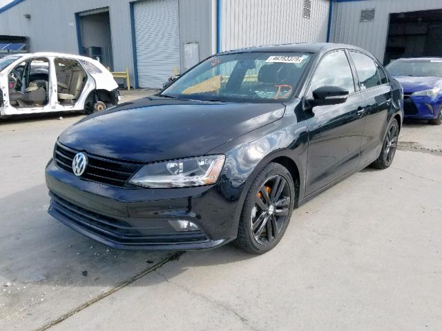 3VWD17AJ0JM215372 - 2018 VOLKSWAGEN JETTA SPOR BLACK photo 2