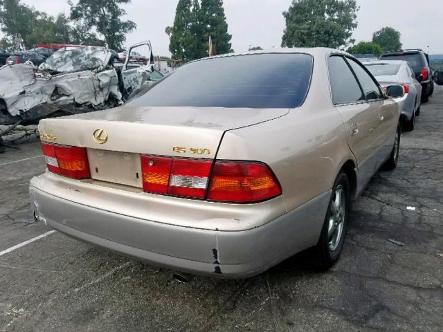 JT8BF28G8X0182785 - 1999 LEXUS ES 300 GOLD photo 4