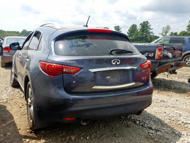 JNRAS18W49M154746 - 2009 INFINITI FX35 GRAY photo 3