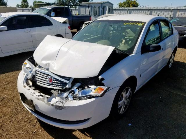 1G8AJ58F07Z209715 - 2007 SATURN ION LEVEL WHITE photo 2