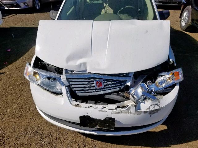 1G8AJ58F07Z209715 - 2007 SATURN ION LEVEL WHITE photo 7
