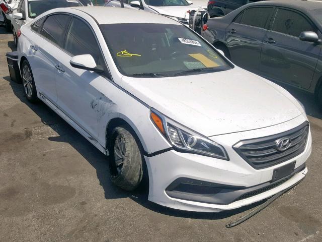 5NPE34AF9FH107227 - 2015 HYUNDAI SONATA SPO WHITE photo 1