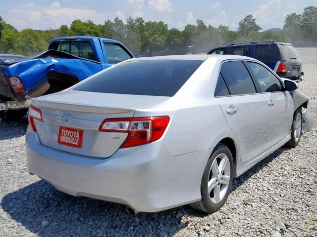 4T1BF1FK4CU090705 - 2012 TOYOTA CAMRY BASE SILVER photo 4