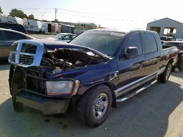 3D7KR29C16G179277 - 2006 DODGE RAM 2500 BLUE photo 2