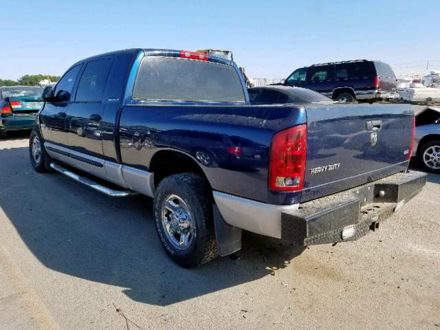 3D7KR29C16G179277 - 2006 DODGE RAM 2500 BLUE photo 3