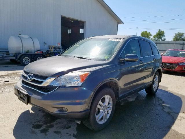 5J6RE3H77BL046545 - 2011 HONDA CR-V EXL SILVER photo 2