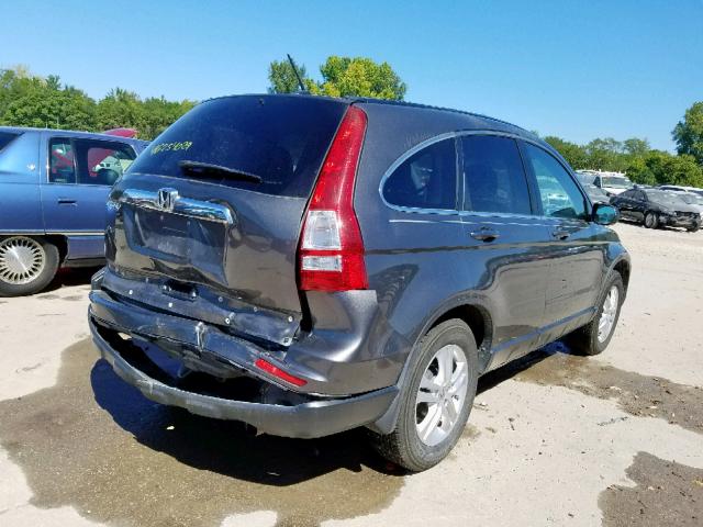 5J6RE3H77BL046545 - 2011 HONDA CR-V EXL SILVER photo 4