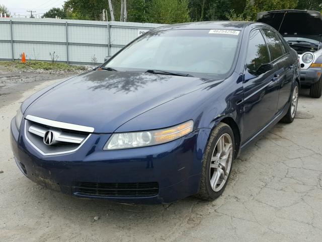 19UUA66205A004580 - 2005 ACURA TL BLUE photo 2