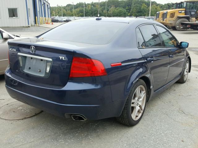 19UUA66205A004580 - 2005 ACURA TL BLUE photo 4