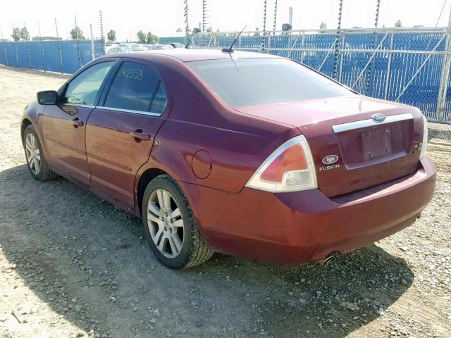 3FAHP02177R196071 - 2007 FORD FUSION SEL BURGUNDY photo 3