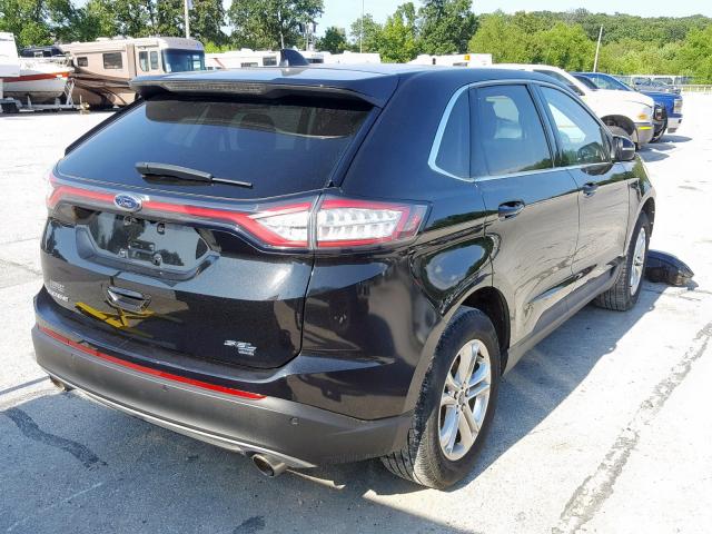 2FMTK4J88FBB81046 - 2015 FORD EDGE SEL BLACK photo 4