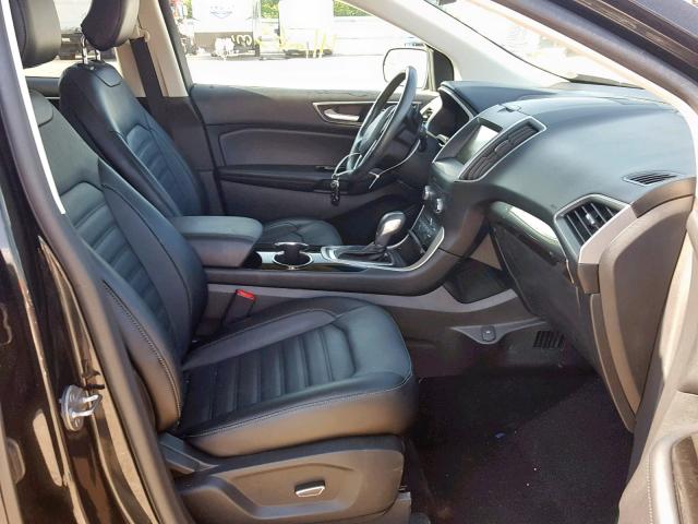 2FMTK4J88FBB81046 - 2015 FORD EDGE SEL BLACK photo 5