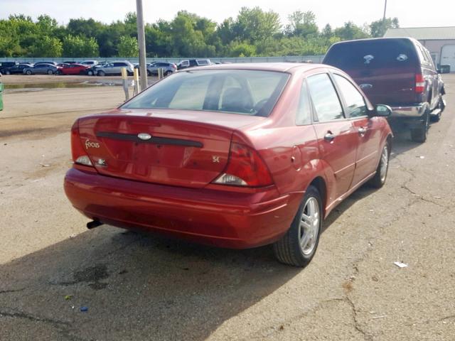 1FAFP34384W168067 - 2004 FORD FOCUS SE C RED photo 4