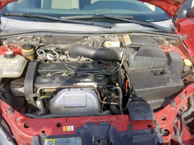 1FAFP34384W168067 - 2004 FORD FOCUS SE C RED photo 7