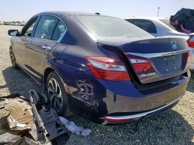 1HGCR2F80GA120320 - 2016 HONDA ACCORD EXL BLUE photo 3