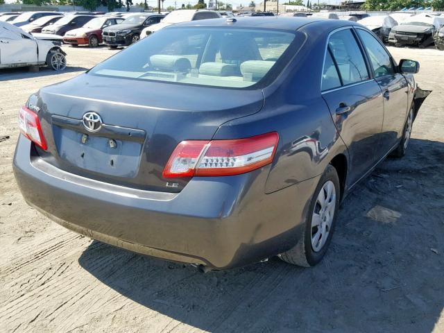 4T1BF3EK2AU041321 - 2010 TOYOTA CAMRY BASE GRAY photo 4