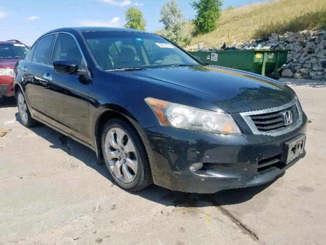 1HGCP36878A046150 - 2008 HONDA ACCORD EXL BLACK photo 1