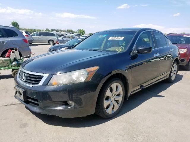 1HGCP36878A046150 - 2008 HONDA ACCORD EXL BLACK photo 2