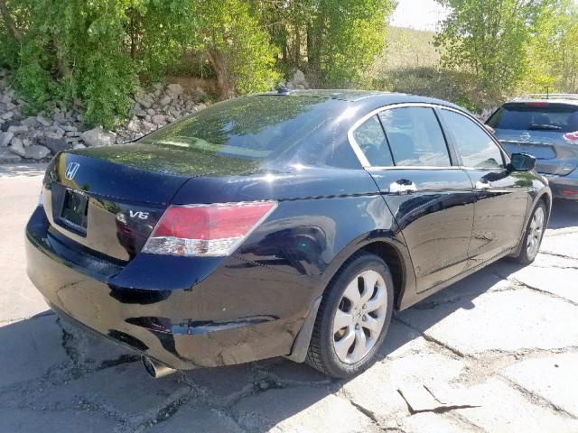 1HGCP36878A046150 - 2008 HONDA ACCORD EXL BLACK photo 4