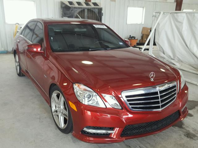 WDDHF5KB0CA583378 - 2012 MERCEDES-BENZ E 350 RED photo 1