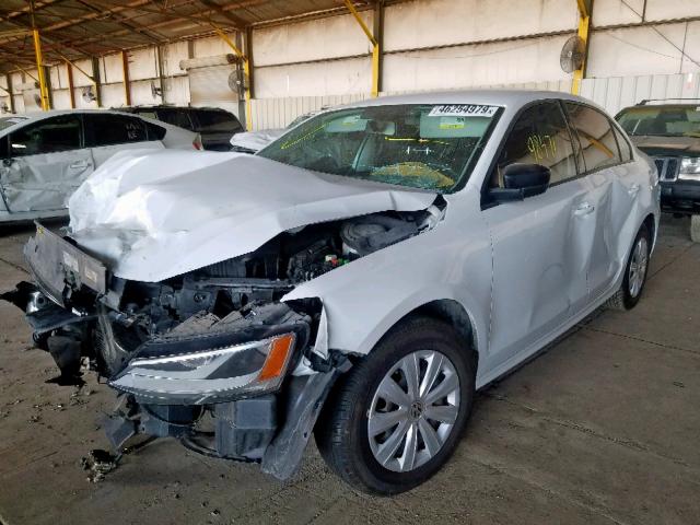 3VW2K7AJ7EM445324 - 2014 VOLKSWAGEN JETTA BASE Սպիտակ լուսանկար 2