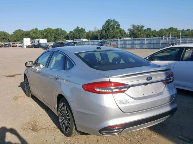 3FA6P0D99HR330204 - 2017 FORD FUSION TIT SILVER photo 3