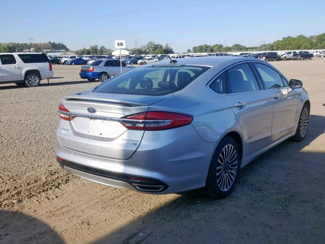 3FA6P0D99HR330204 - 2017 FORD FUSION TIT SILVER photo 4