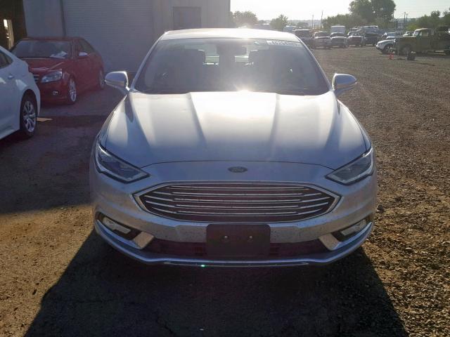 3FA6P0D99HR330204 - 2017 FORD FUSION TIT SILVER photo 9