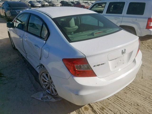 19XFB2F9XCE363178 - 2012 HONDA CIVIC EXL 白色 照片 3