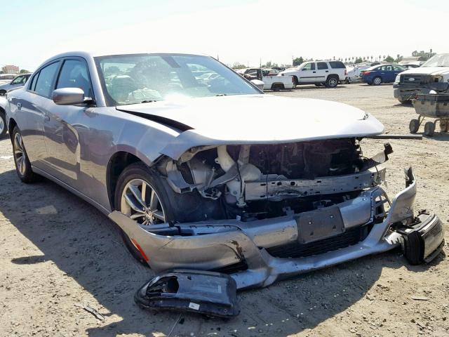 2C3CDXHGXGH267667 - 2016 DODGE CHARGER SX SILVER photo 1