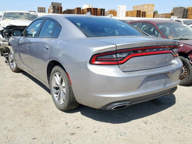 2C3CDXHGXGH267667 - 2016 DODGE CHARGER SX SILVER photo 3