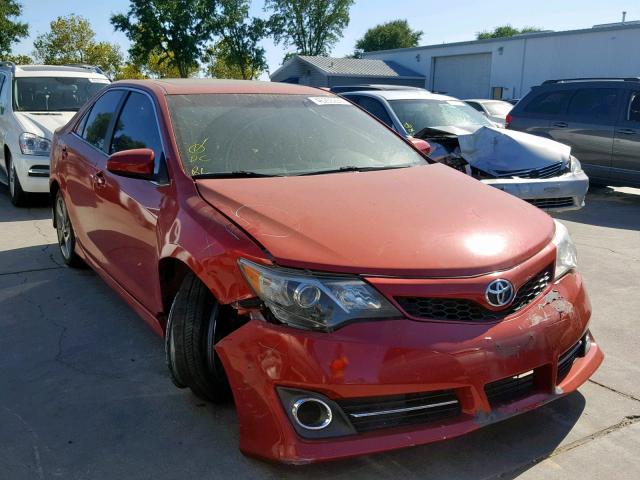 4T1BF1FK1CU633296 - 2012 TOYOTA CAMRY BASE RED photo 1
