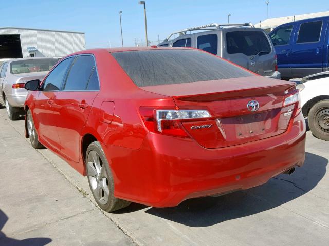4T1BF1FK1CU633296 - 2012 TOYOTA CAMRY BASE RED photo 3
