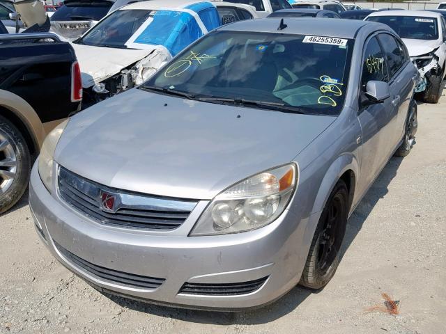 1G8ZS57B49F136884 - 2009 SATURN AURA XE SILVER photo 2