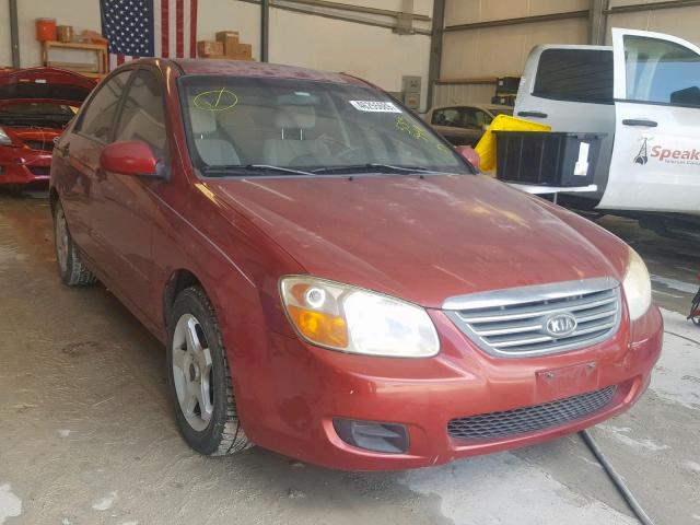 KNAFE121185535549 - 2008 KIA SPECTRA EX MAROON photo 1