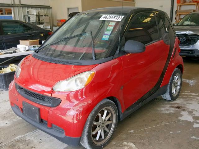 WMEEJ31X39K295095 - 2009 SMART FORTWO PUR RED photo 2