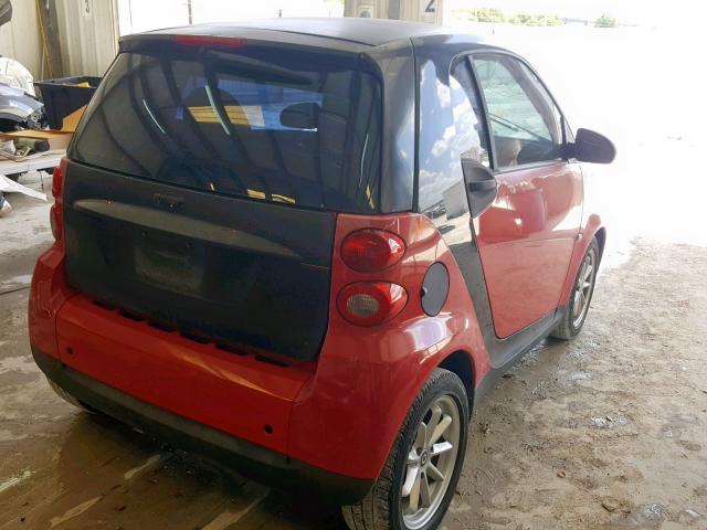 WMEEJ31X39K295095 - 2009 SMART FORTWO PUR RED photo 4