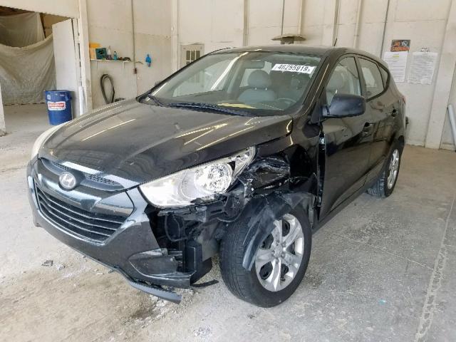 KM8JT3AB7BU121581 - 2011 HYUNDAI TUCSON GL BLACK photo 2