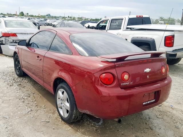 1G1AL15F477114298 - 2007 CHEVROLET COBALT LT RED photo 3