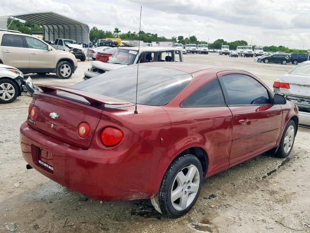 1G1AL15F477114298 - 2007 CHEVROLET COBALT LT RED photo 4