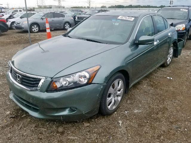 5KBCP3F84AB003348 - 2010 HONDA ACCORD EXL GREEN photo 2