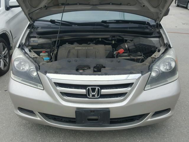 5FNRL38297B107002 - 2007 HONDA ODYSSEY LX SILVER photo 7