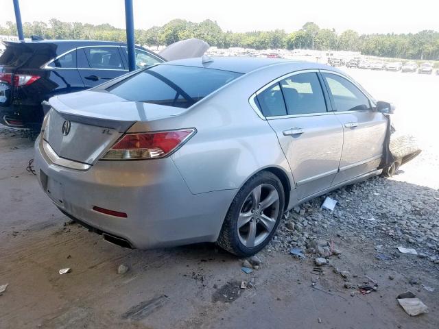 19UUA8F74DA005186 - 2013 ACURA TL ADVANCE SILVER photo 4