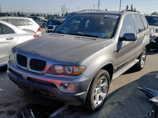 5UXFA13546LY38283 - 2006 BMW X5 3.0I GRAY photo 2