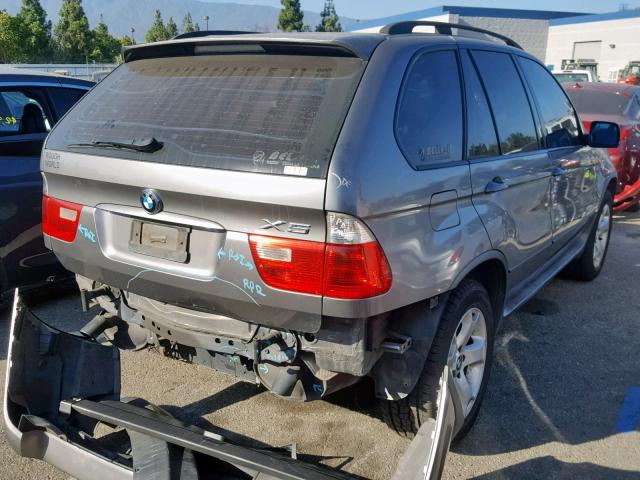 5UXFA13546LY38283 - 2006 BMW X5 3.0I GRAY photo 4