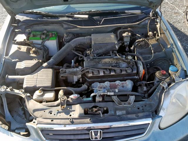 2HGEJ6618YH572772 - 2000 HONDA CIVIC BASE BLUE photo 7