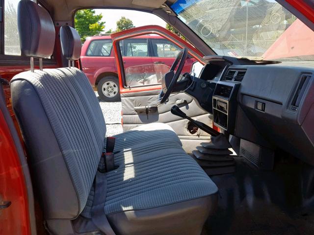 1N6SD11S2PC436034 - 1993 NISSAN TRUCK SHOR RED photo 5