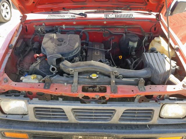 1N6SD11S2PC436034 - 1993 NISSAN TRUCK SHOR RED photo 7