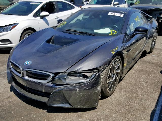 WBY2Z2C58FV392236 - 2015 BMW I8 GRAY photo 2